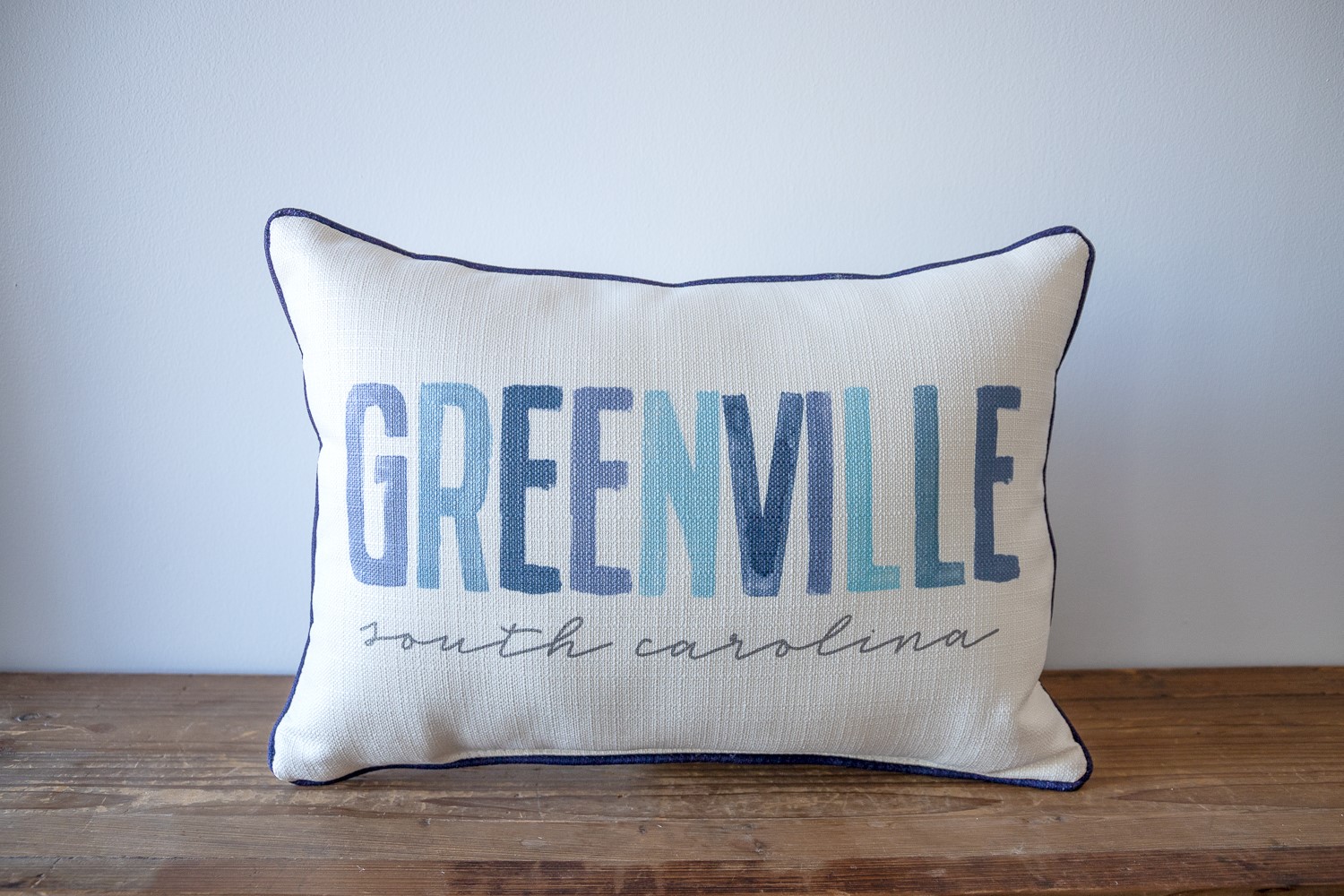 Multi Blue Poster Tones Pillow STE0853