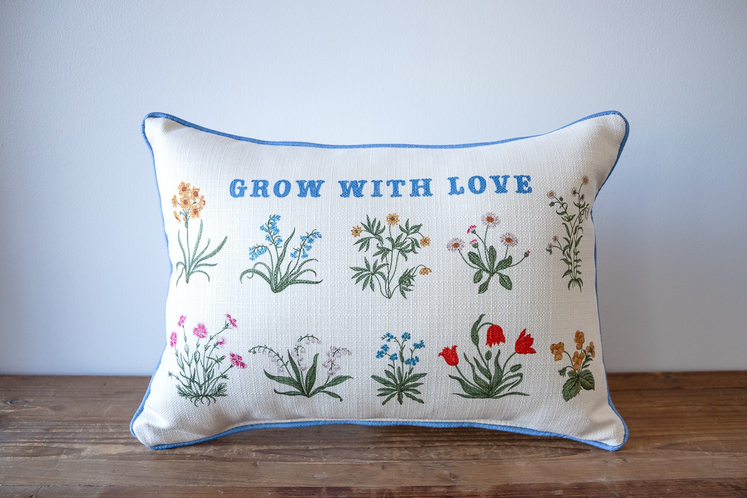 Wildflower Grow with Love Pillow INS0009