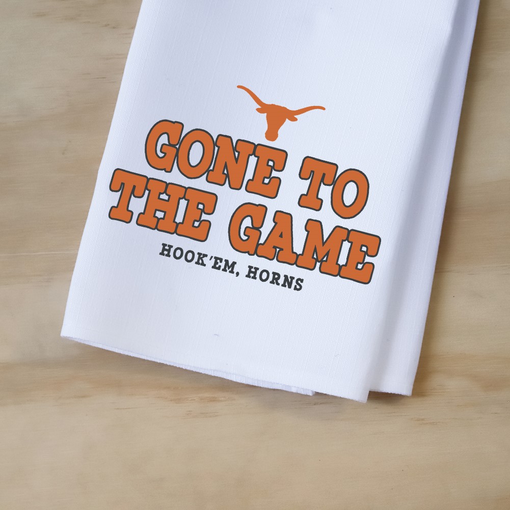 Texas Gone to the Game Tea Towel UT0040TT