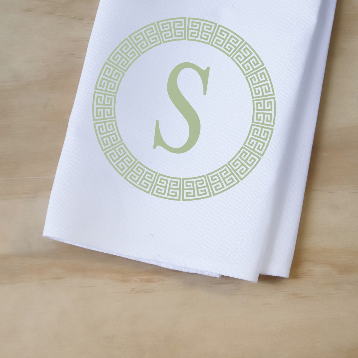 Greek Key Circle Tea Towel TXT1142TT