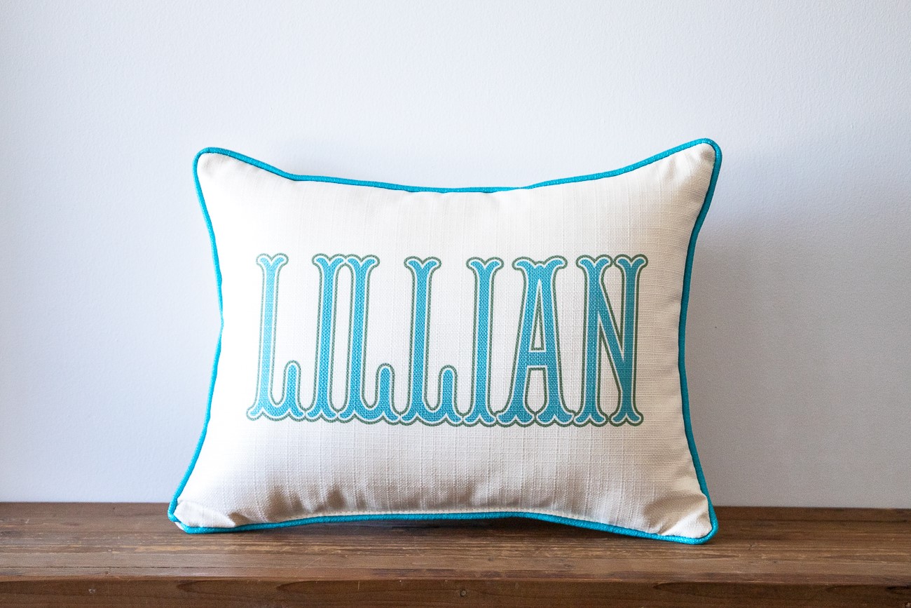 Fishtail Name Pillow CHI0100