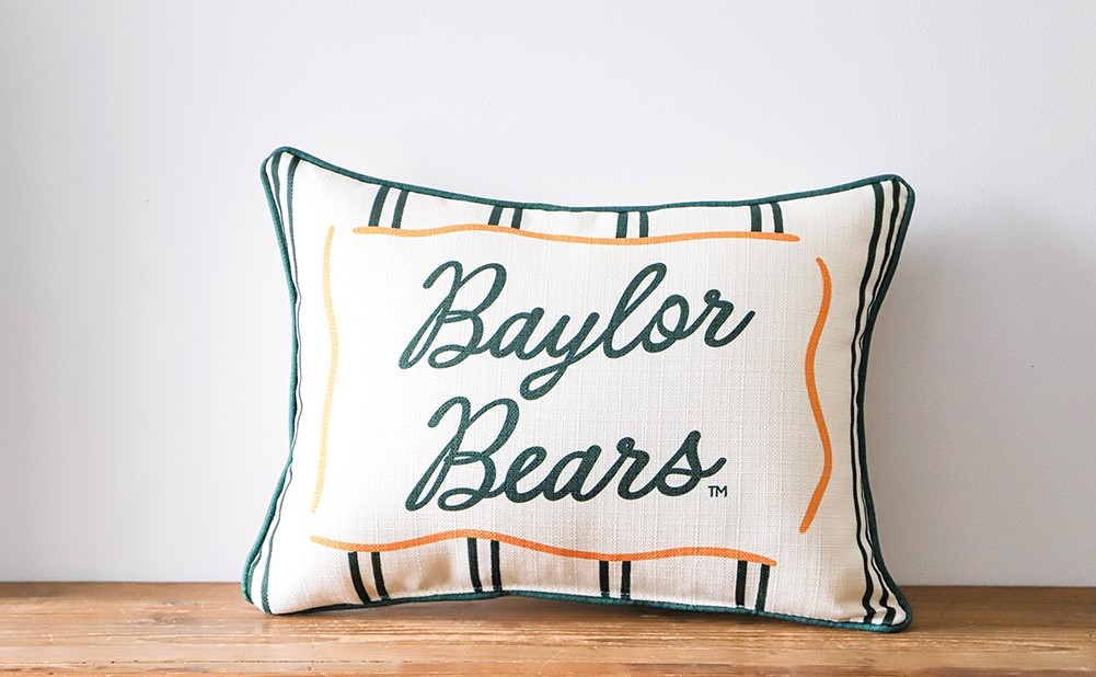 Baylor Bears Collegiate Stripe Pillow BU0032