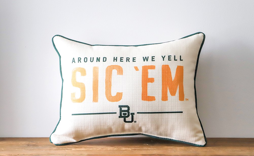 Baylor Around Here Pillow BU0034