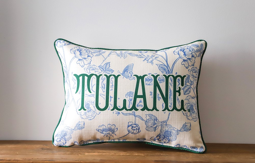Tulane Toile Pillow TU0025