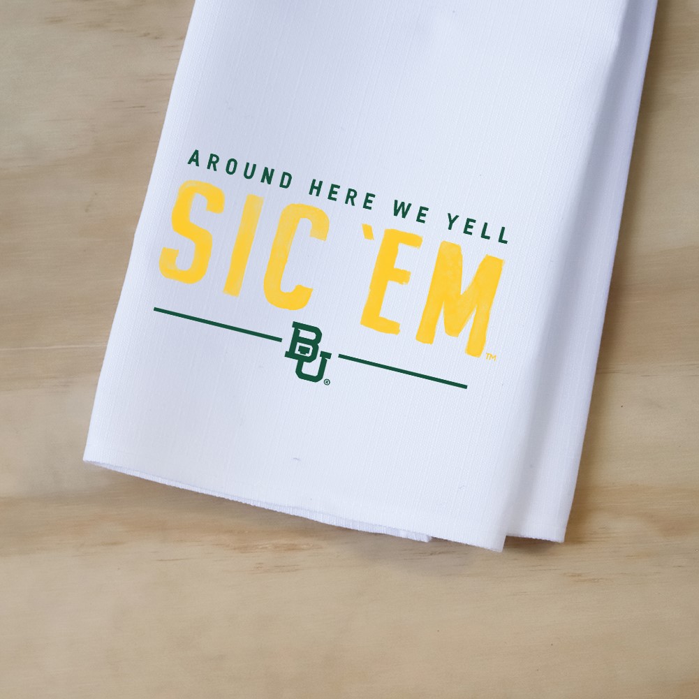 Baylor Around Here Tea Towel BU0034TT