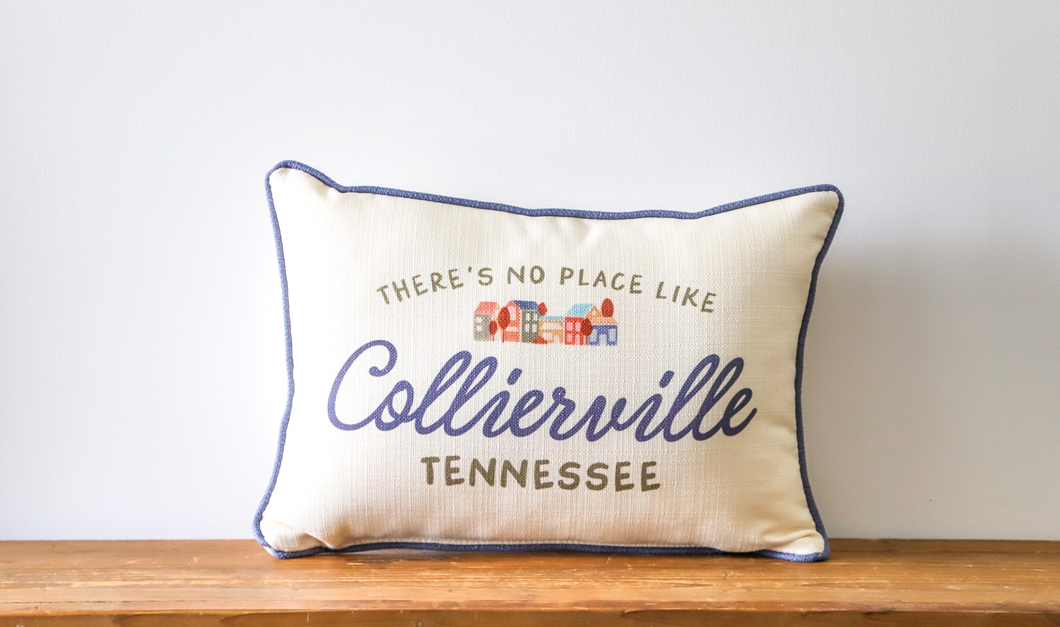Laurel City State Town Scene Pillow STE0885