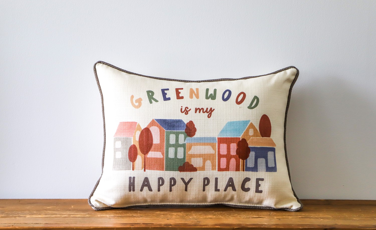 Dreamy Hometown Happy Place Pillow STE0893