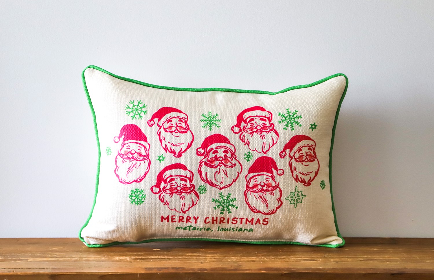 Hot Pink Santas Pillow CHR0324
