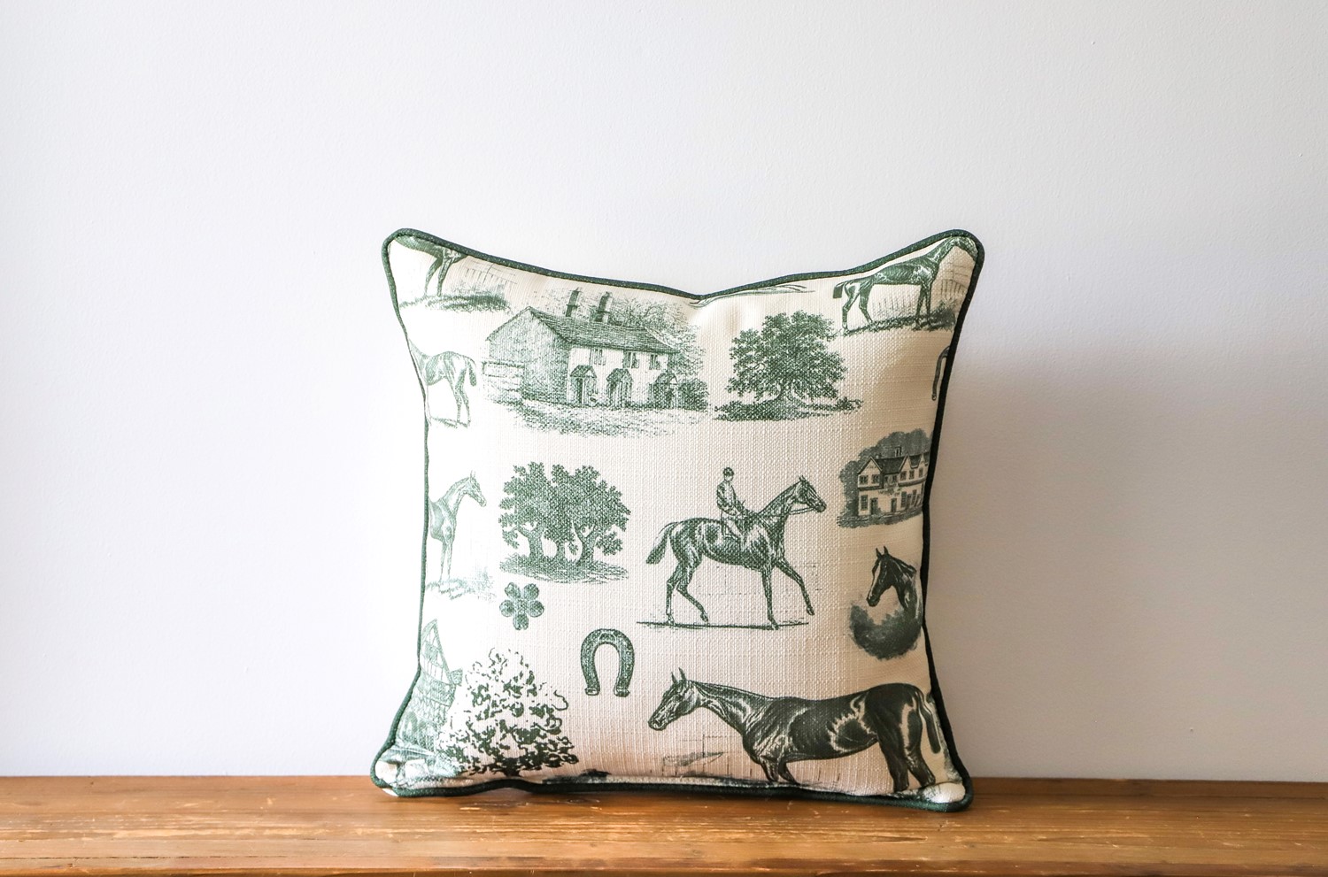 Equestrian Pattern Pillow TXT1167