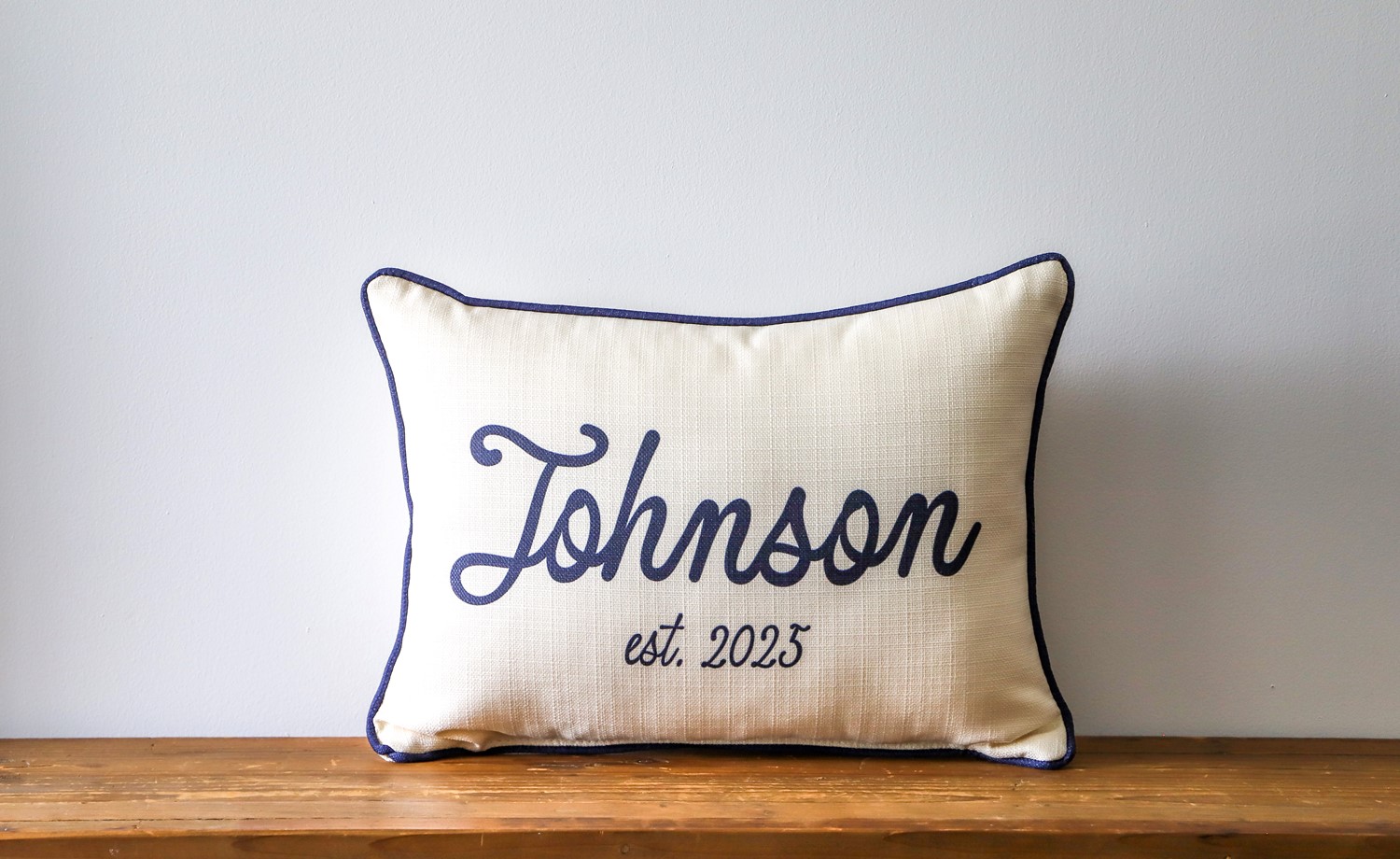 Script Family Name Pillow TXT1179