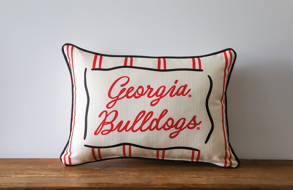 Georgia Bulldogs Collegiate Stripe Pillow UGA0016