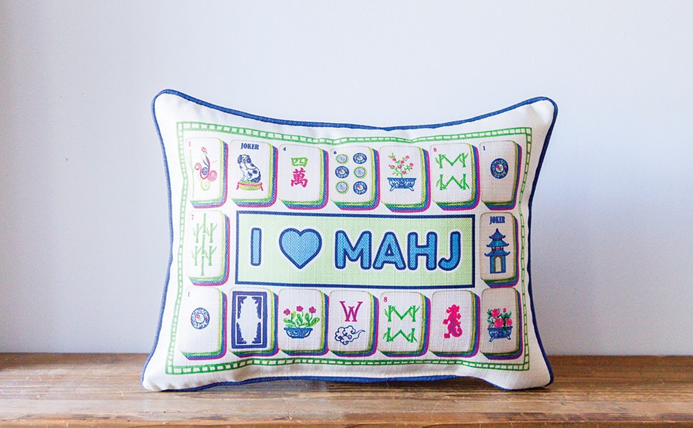 I Love Mahj Pillow | Little Birdie