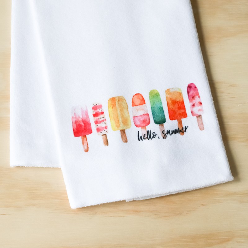 Hello, Summer Popsicles Tea Towel TXT0377TT