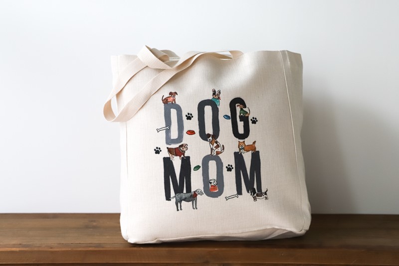 Dog Mom with Doggos Tote