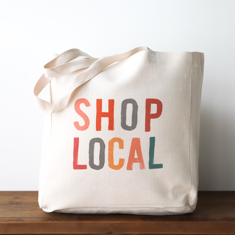 Shop Local Canvas Tote Bag