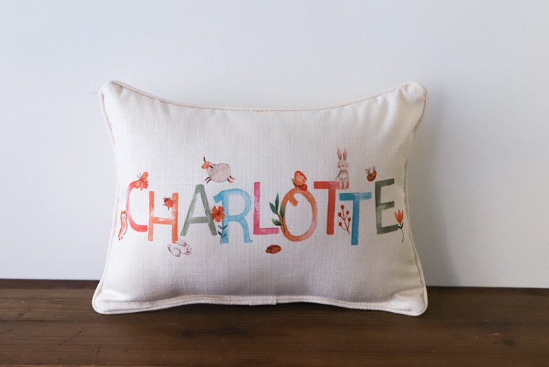 Woodland Girl Name Pillow CHI0111