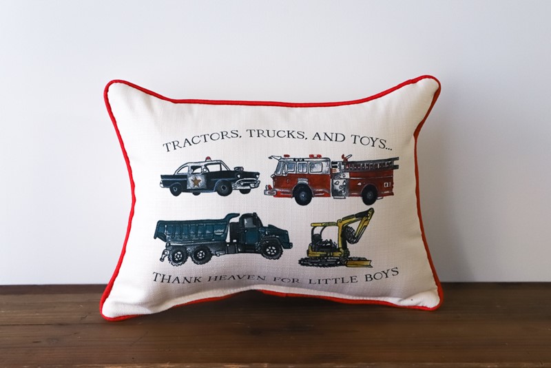 Tractors, Trucks, and Toys Pillow x Antique Curiosities CHI0123-AC