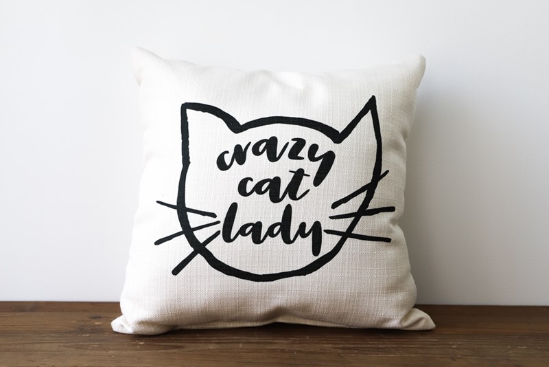 Crazy Cat Lady Pillow ANI0038