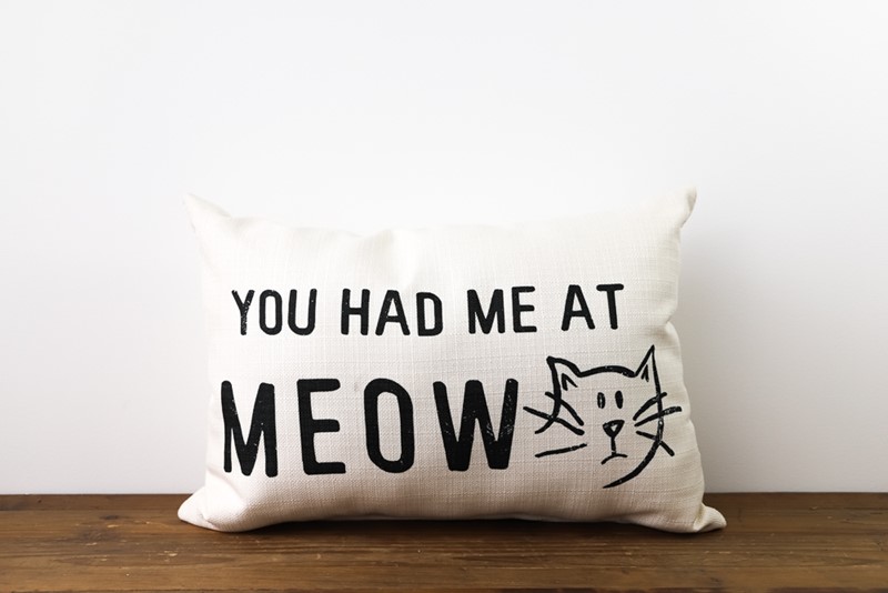 You Had Me at Meow Pillow CAT0014