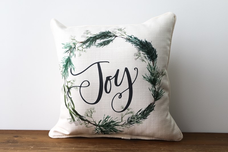 Joy Evergreen Pillow CHR0110