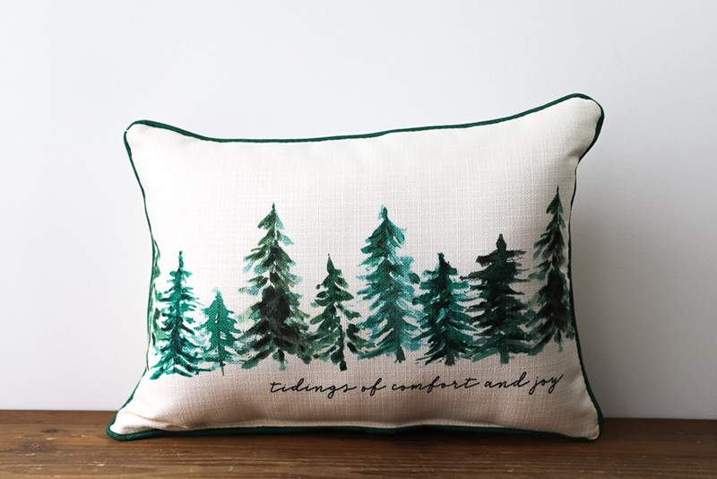 Tidings of Comfort and Joy Green Pillow CHR0116