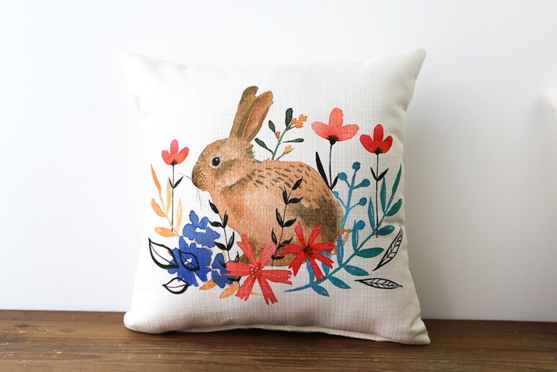 Bunny online pillow cover