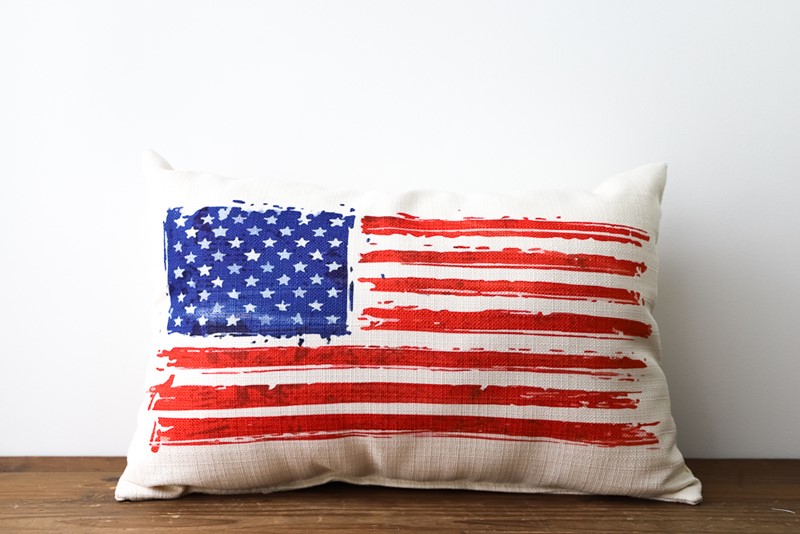 Outdoor american flag pillows sale