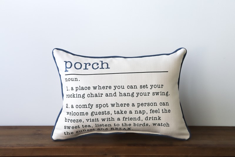 Porch Definition Pillow TXT0038