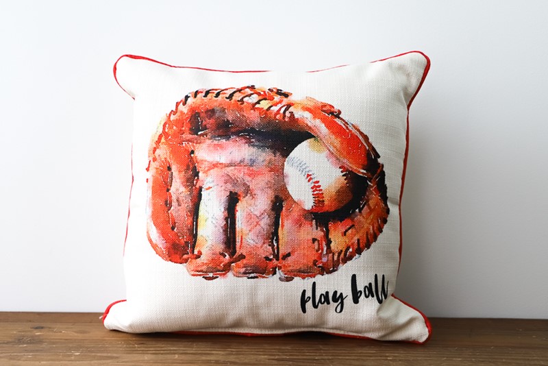 Personalized baseball on sale pillow