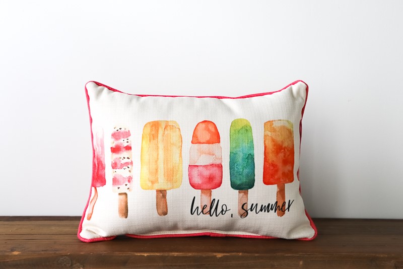 Hello Summer, Popsicle Pillow TXT0377