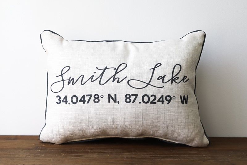 Script Coordinates Pillow STE0099