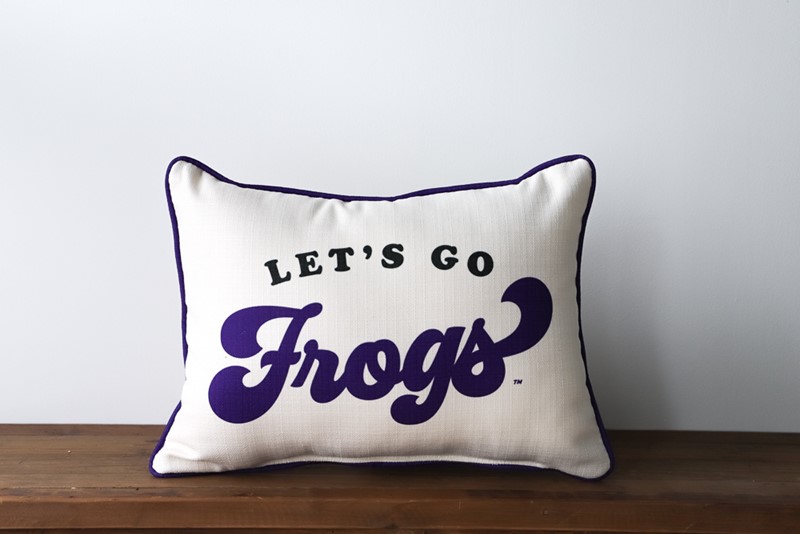 Let's Go Frogs Pillow TCU0004