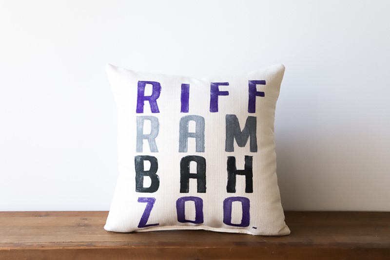 Riff Ram Bah Zoo Square Pillow TCU0006
