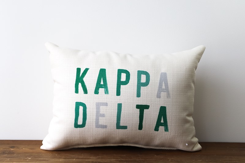 Kappa Delta Sorority Tones Pillow SOR0012-KD