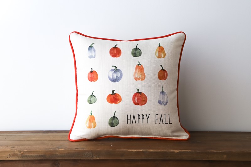 Pumpkin Rows Pillow FAL0031