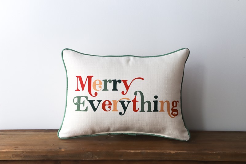 Merry State Christmas Pillow | Little Birdie