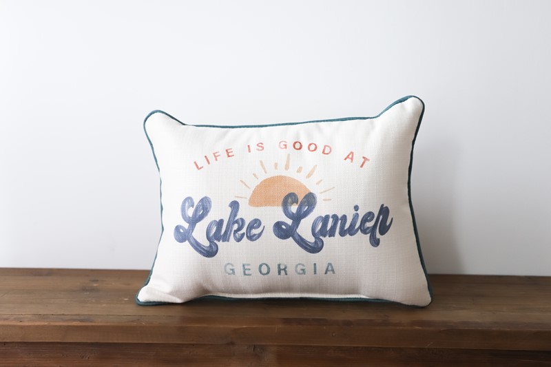 Life is Good at Lake Sunshine PIllow TXT0756