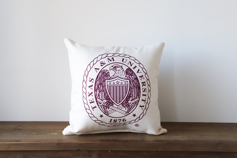 Texas A&M Seal Pillow TAM012