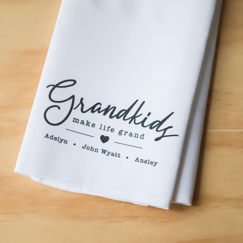Make Life Grand Names Rectangle Tea Towel TXT0763TT