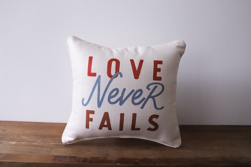 Love Never Fails {Cushion Cover} Love Never Fails {Cushion Cover}