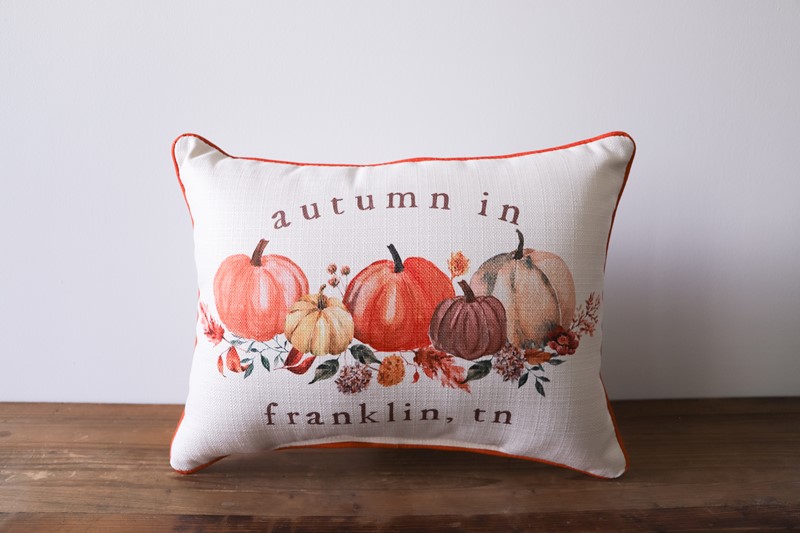 Autumn Pumpkin Hometown Pillow FAL0122
