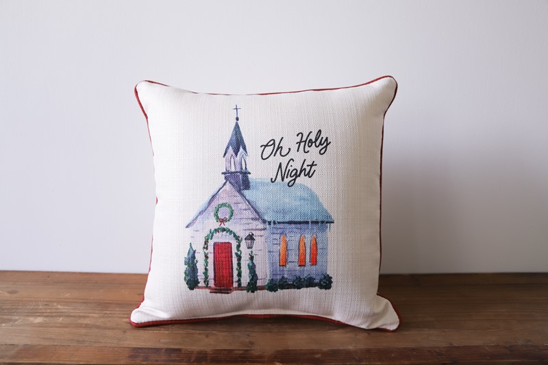 Oh Holy Night Church Pillow CHR0167