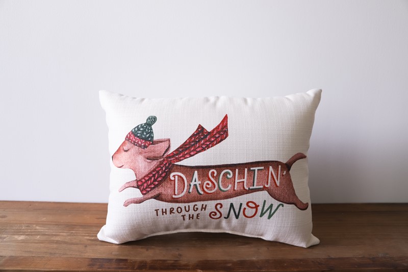 Daschin' Through the Snow Pillow CHR0169