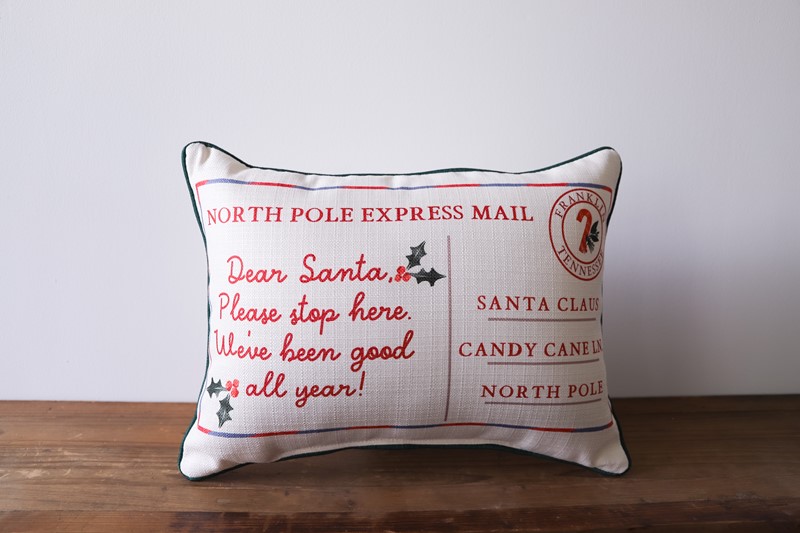 North Pole Express Mail Pillow CHR0173