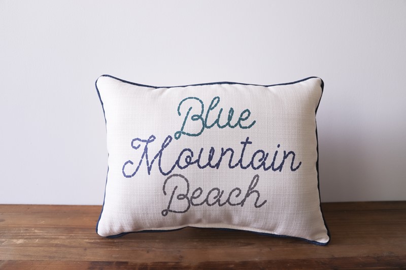 Stitched Beach Name Pillow TXT0784