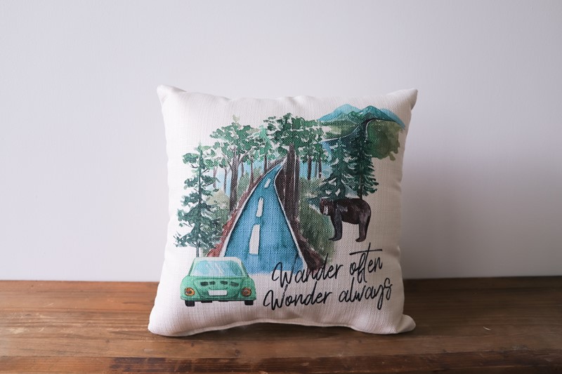 Wander Often Wonder Always Pillow TXT0808