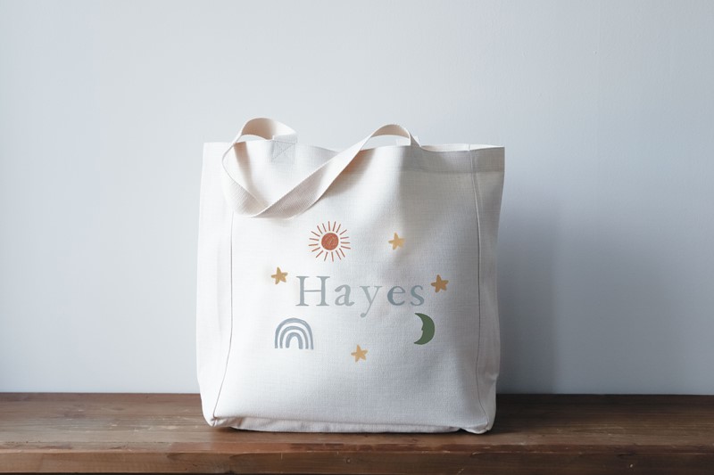Boho Boy Name Tote CHI0158BAG