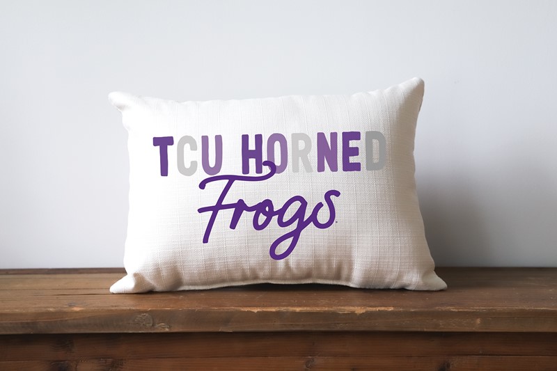 TCU Collegiate Tones Pillow TCU0012