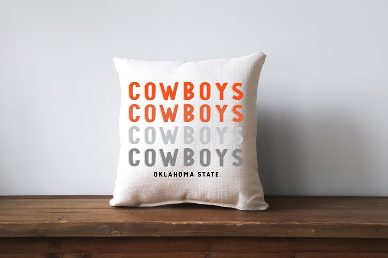 OSU Mascot Gradient Pillow OSU0013