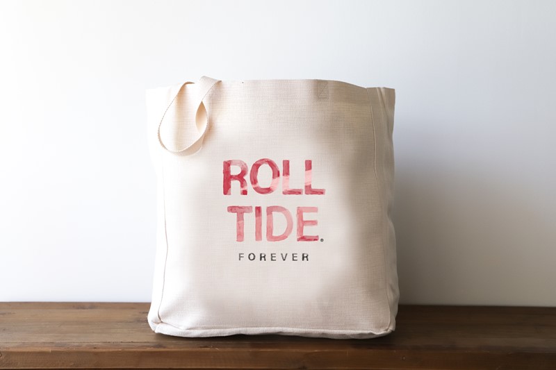 Watercolor Motto Forever Alabama Tote AL0020BAG